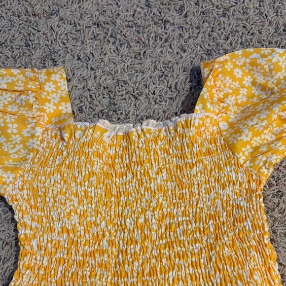 Yellow Floral Kids Jumpsuit - Size 4​​ - Picture 4 of 5